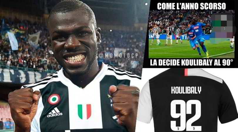 Juve-Napoli, ironie e sfottò sul web: Koulibaly nel mirino