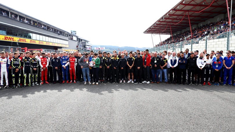 Morte Hubert, Spa: gara F2 annullata