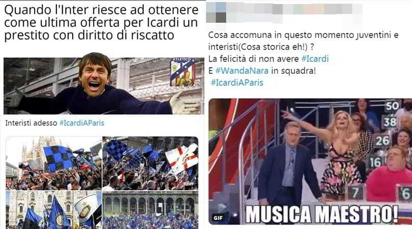 Inter, Icardi va al Psg. I tifosi nerazzurri si scatenano sul web