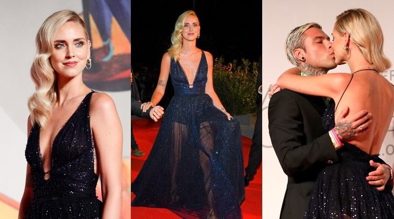 Chiara Ferragni e Fedez illuminano il red carpet a Venezia