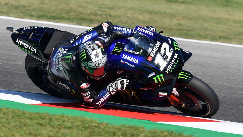 Gp San Marino: fulmine Viñales, 4° posto di Rossi nelle libere