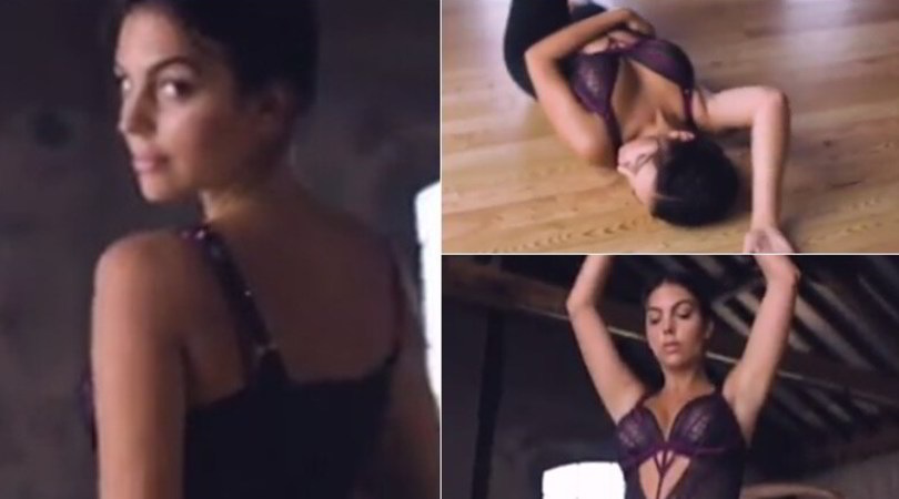 Georgina, balletto hot in intimo Yamamay