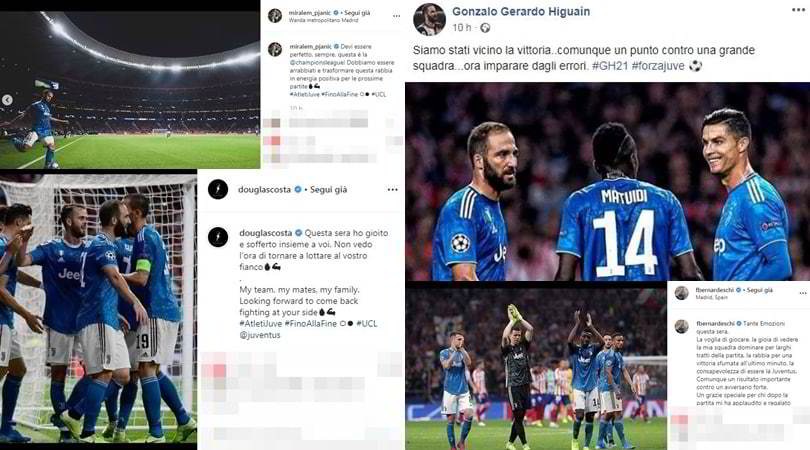 Juve, da Douglas Costa all'ex Kean. Tutti in coro "Fino alla fine"
