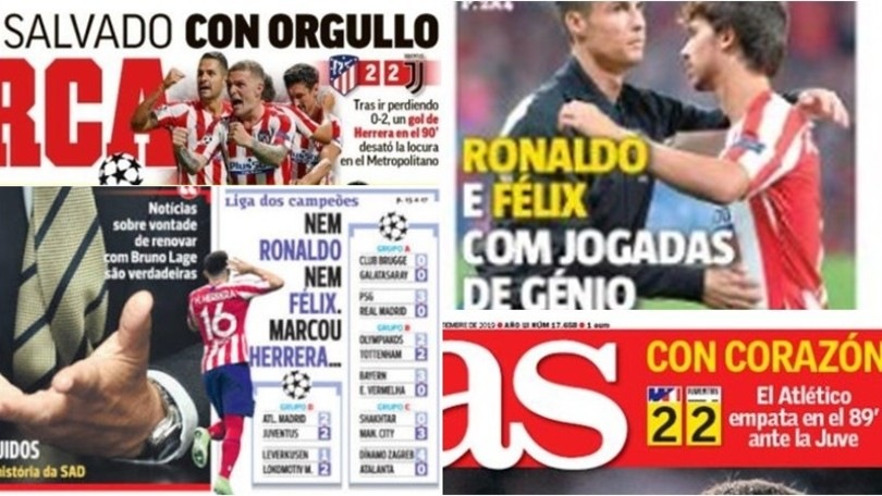 "Ronaldo e Felix, giocate geniali": Atletico-Juve vista dalla stampa estera