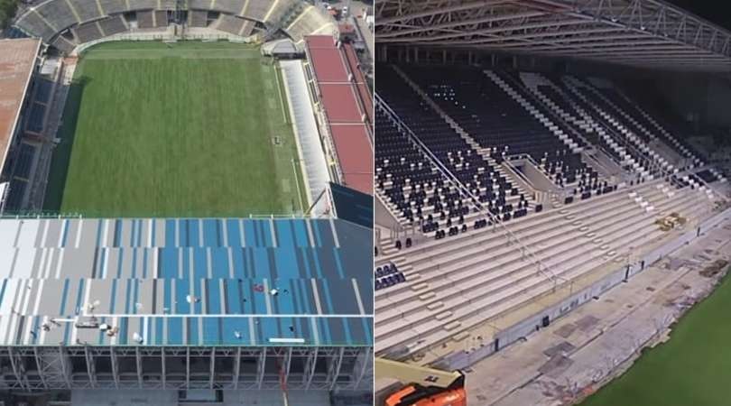 Atalanta, il video dei lavori al Gewiss Stadium