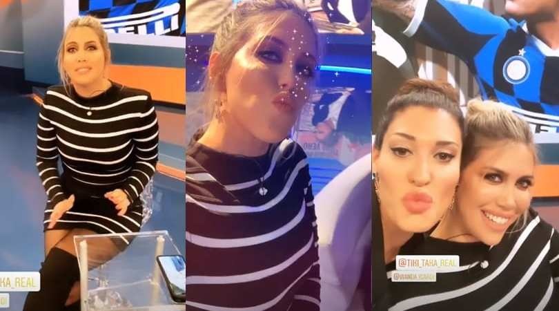 Inter-Juve, Wanda Nara si veste di... bianconero!