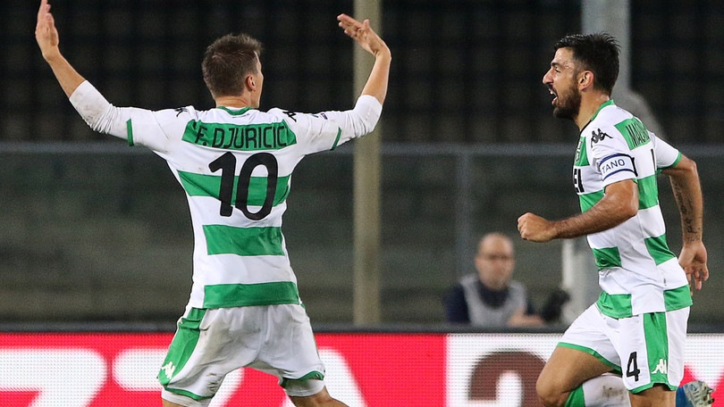 Verona battuto dal Sassuolo, gol di Djuricic con una fiondata