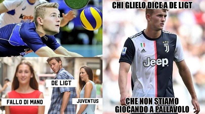 De Ligt di nuovo con la mano: i social non perdonano