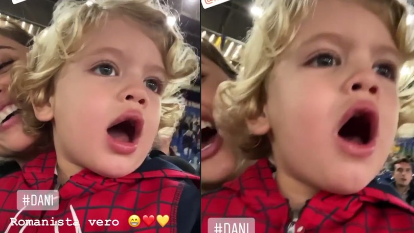Dzeko jr, che spettacolo: canta l'inno della Roma con passione