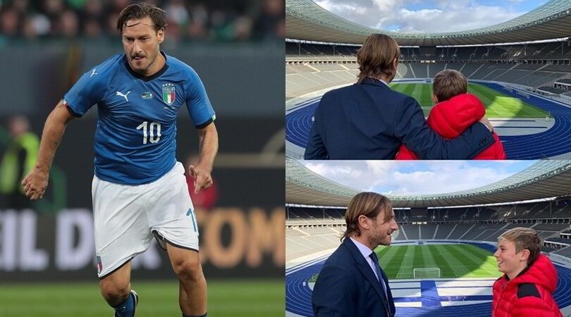 Totti torna all'Olympiastadion: ricordo mondiale