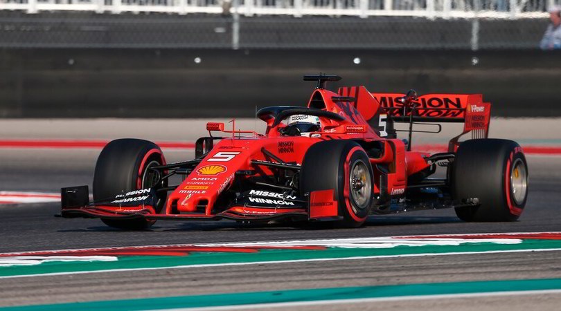 Gp Usa: Vettel si ritira! Rottura della sospensione per la sua Ferrari