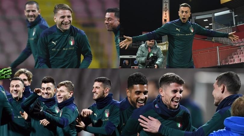 L'Italia si prepara per la Bosnia: sorrisi e concentrazione in allenamento
