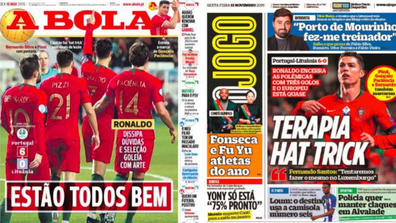 Ronaldo show con il Portogallo, la stampa portoghese: "CR7 chiude le polemiche"
