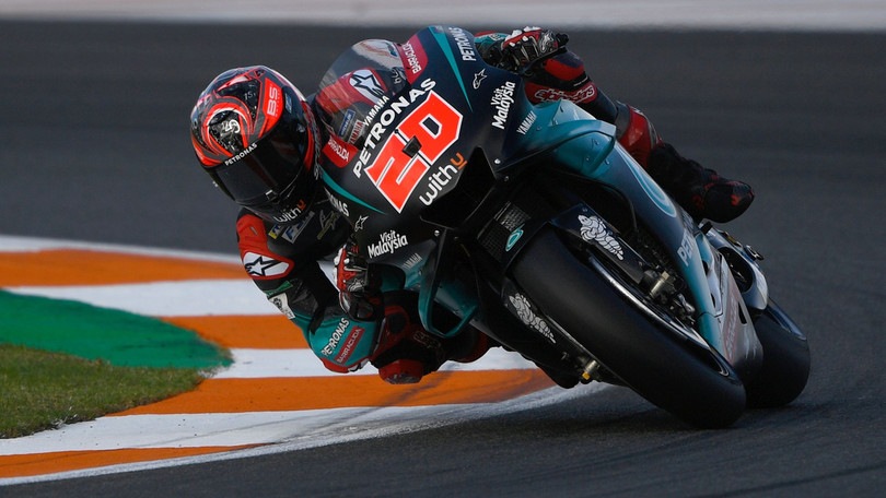 MotoGp, Valencia: Quartararo più veloce, Rossi quarto nelle terze libere