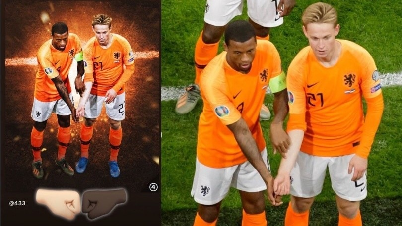 Olanda-Estonia, Wijnaldum e De Jong esultano contro il razzismo