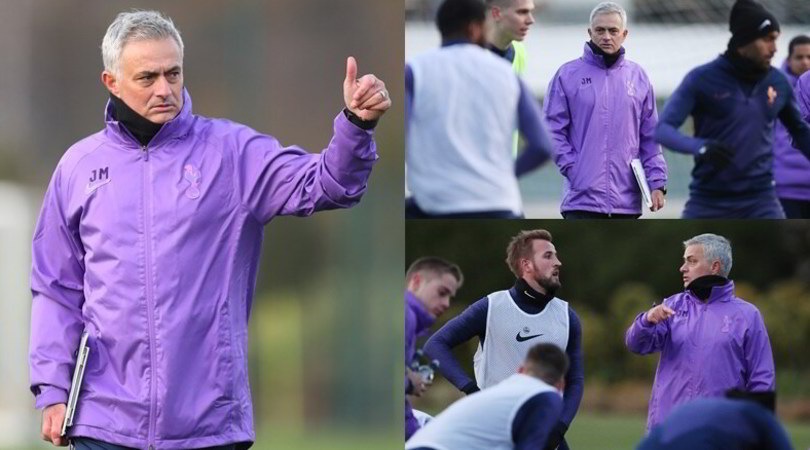 Tottenham, il primo giorno di Mourinho: ecco le foto dell'allenamento