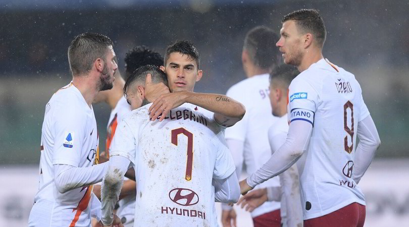 Vittoria a Verona, la Roma torna in zona Champions