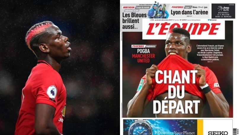L'Èquipe: "Juve, Pogba via dal Manchester United, ma vuole il Real Madrid"