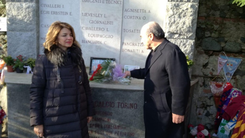 Torino, Commisso in visita a Superga