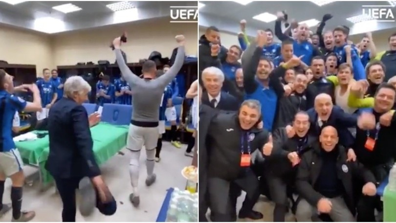 Atalanta, che festa nello spogliatoio per l'impresa in Champions!