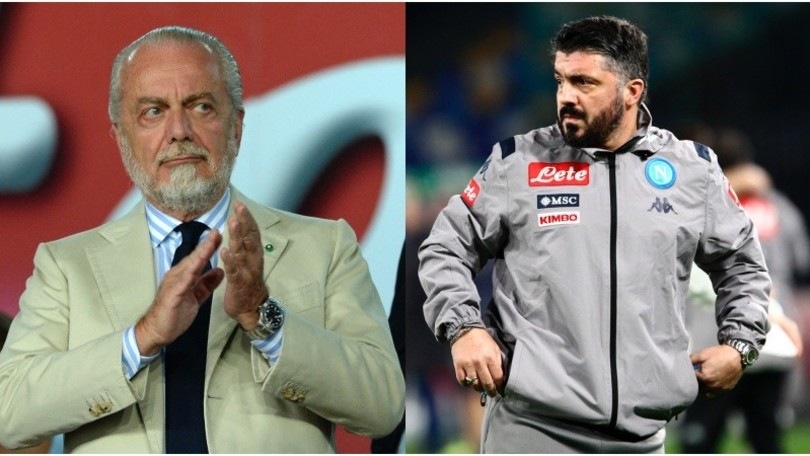 Napoli, Gattuso: "Sempre a testa alta". De Laurentiis: "Il peggio è passato"
