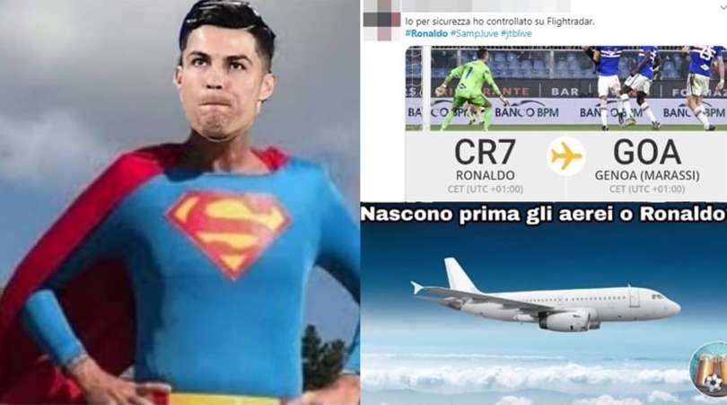 Juve, lo stacco di Ronaldo scatena la fantasia del web