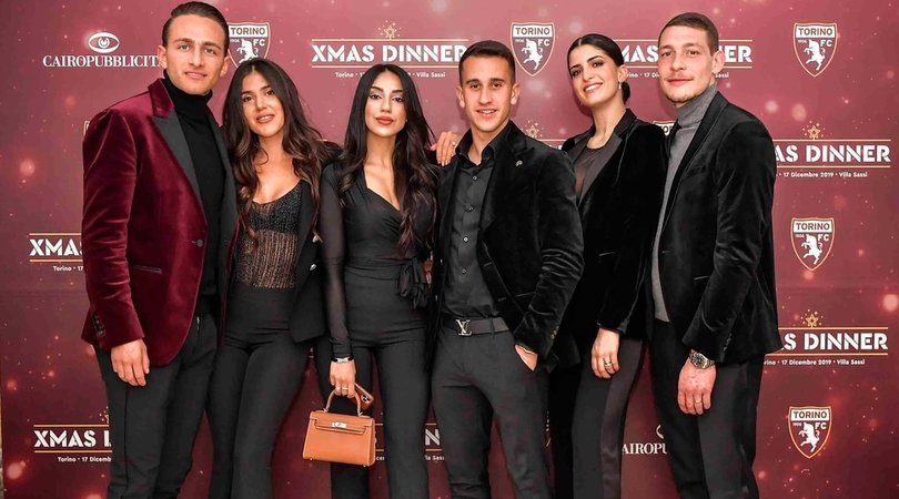 Torino, la cena di Natale in compagnia delle wags
