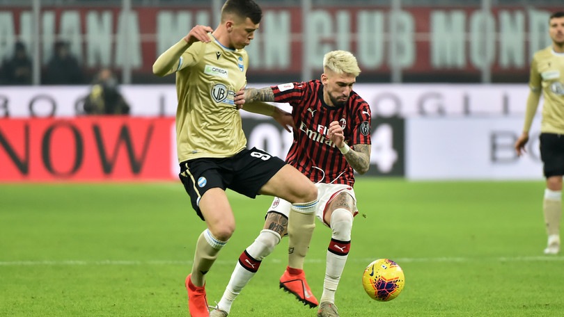 Coppa Italia Milan-Spal 3-0, il tabellino