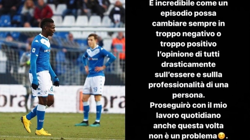 Balotelli, sfogo social: "Continuate a giudicarmi come volete"
