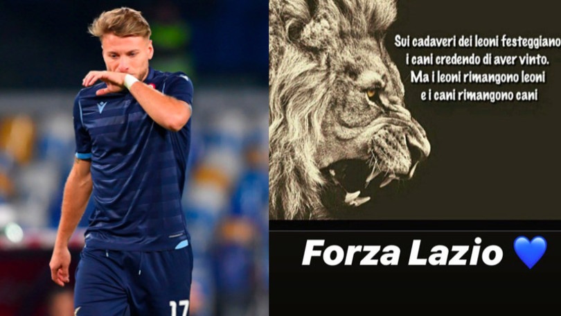 Lazio, Immobile si sfoga: "Sui cadaveri dei leoni festeggiano i cani"