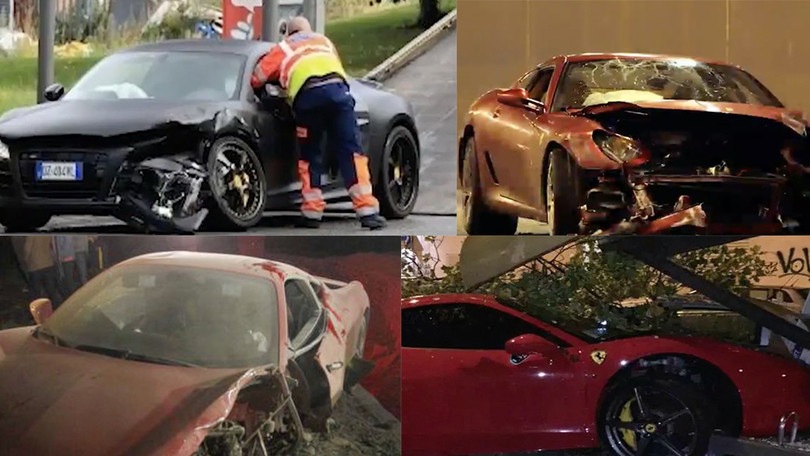 Auto distrutte dai calciatori: la top 10 dei peggiori incidenti