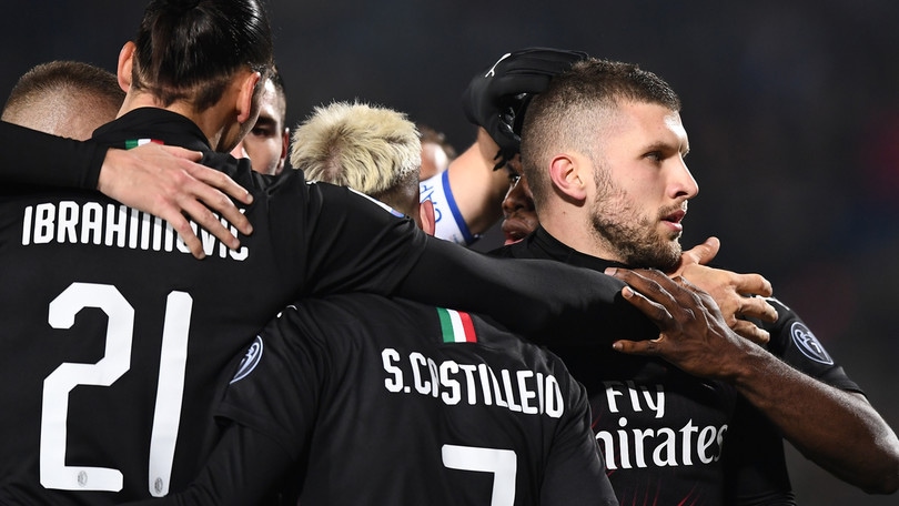 Brescia-Milan 0-1: ancora Rebic, Pioli in zona Europa