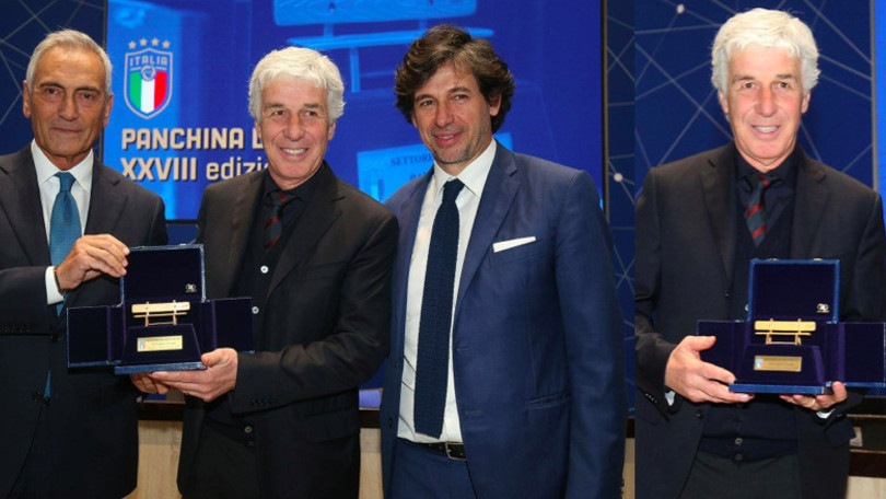 Gasperini, che sorrisi a Coverciano per la Panchina d'Oro