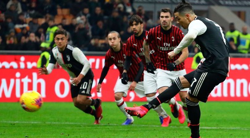 Milan-Juve 1-1: Ronaldo risponde a Rebic, la finale è più vicina