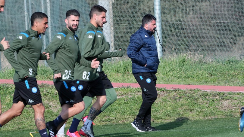 Napoli, lavoro tecnico e pallone nel 5° giorno di allenamenti