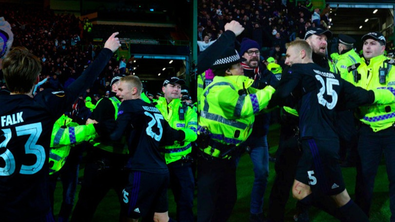 Europa League, lite tra polizia e giocatori del Copenaghen dopo il gol