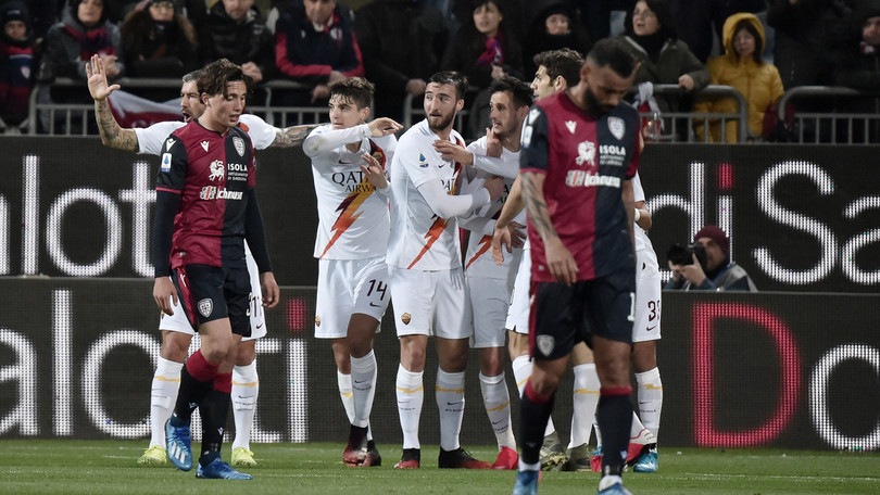 Cagliari-Roma 3-4, il tabellino