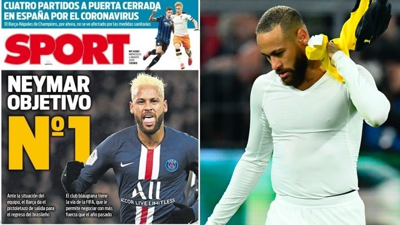 Sport: "Neymar è l'obiettivo numero uno del Barcellona"