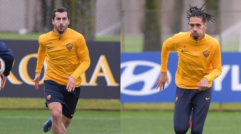 Roma, Mkhitaryan e Smalling vanno di fretta verso il Siviglia