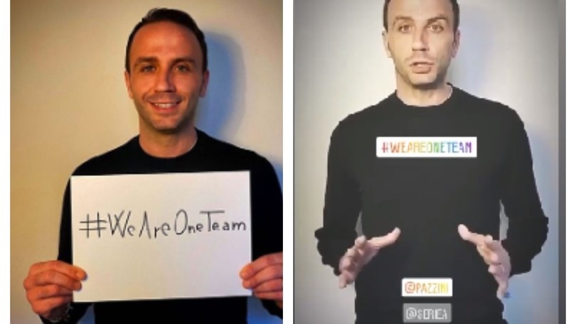 Coronavirus, Pazzini: "Medici, infermieri e cittadini: tifiamo una sola squadra"