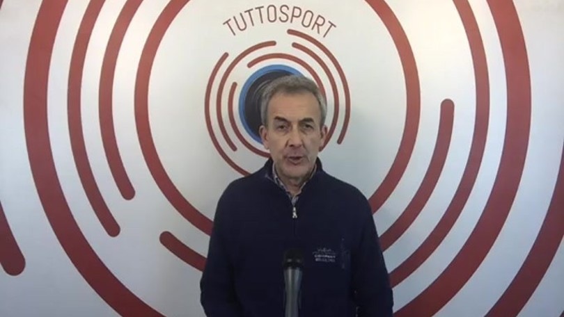 Casa Tuttosport. Forza Rugani, forza Michela.
