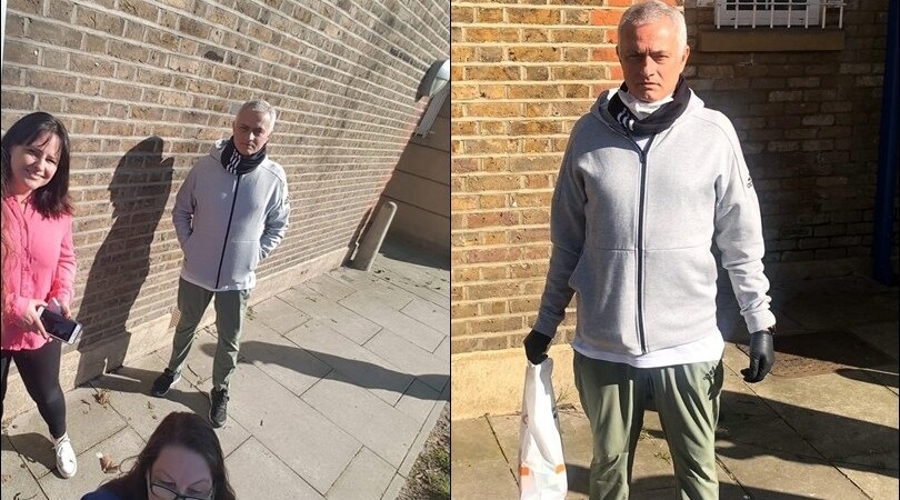 Mourinho, il gesto di solidarietà: consegna la spesa agli anziani