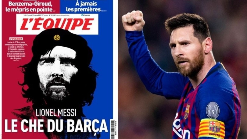 Messi versione Che Guevara: la prima pagina dell'Equipe diventa virale