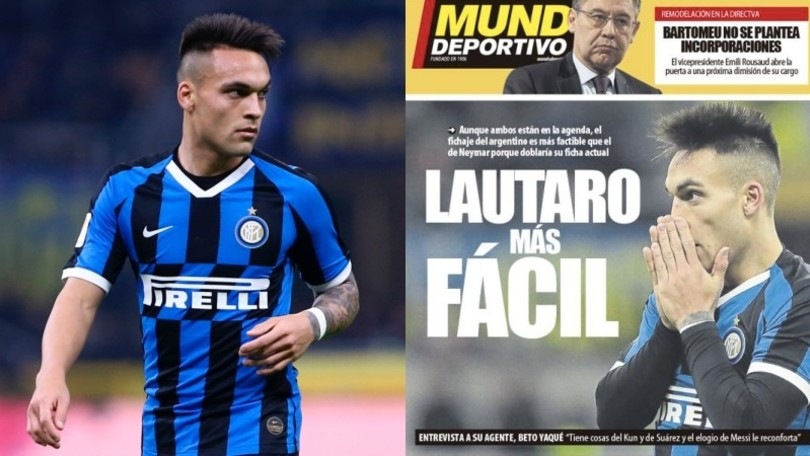 Mundo Deportivo: “Barcellona, Lautaro Martinez più di Neymar”