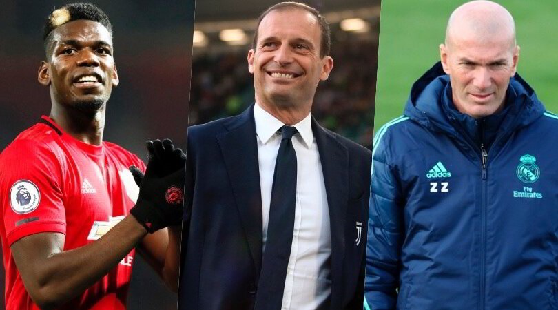 Pogba alla Juve: tra Torino e il Polpo le insidie amiche Allegri e Zidane
