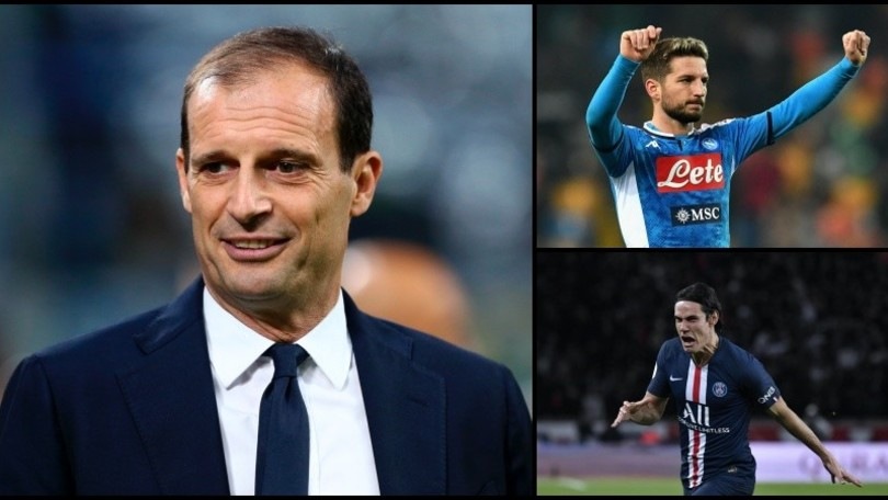 Espn: "Allegri, c'è il Newcastle. Cavani e Mertens gli obiettivi"