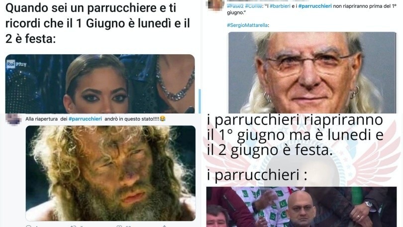 Parrucchieri, via libera dal 1° giugno, ma è lunedì. Sui social impazza l'ironia