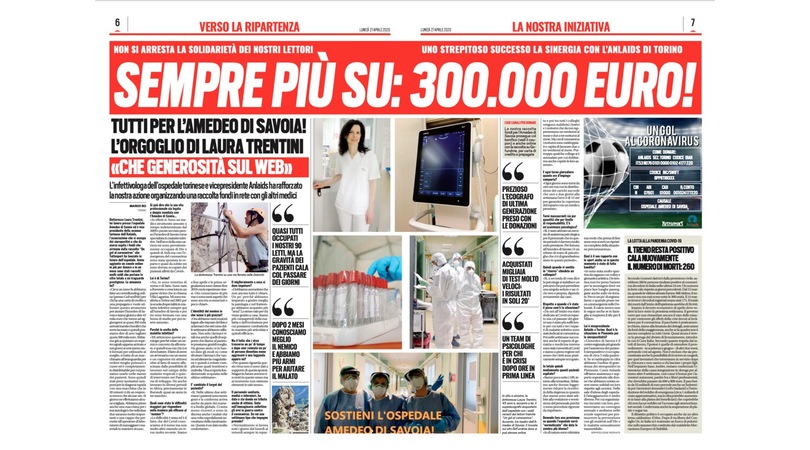 Tutti per l’Amedeo di Savoia! Sempre più su: 300.000 euro!