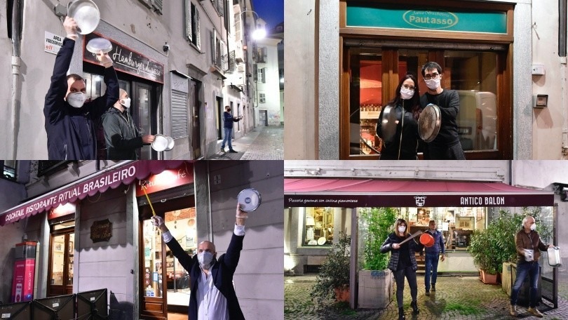 Coronavirus, a Torino protesta dei ristoratori