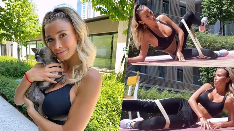 Diletta Leotta si allena con un'amica a sorpresa